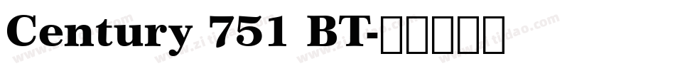 Century 751 BT字体转换